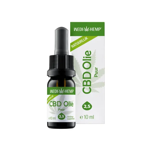 Wedihemp Puur 2,5% CBD olie 10ml