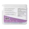 Een witte verpakking met Nederlandse tekst over het gebruik, de ingrediënten en contactgegevens van Renova CBD-capsules (30 stuks - 10 mg per capsule), inclusief certificeringen en merknaam. miniatuur