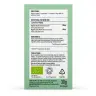 Achterkant van de doos van Mushrooms4Life Biologische paddenstoel Myco-Zen Capsules (60 stuks), met aanwijzingen, voeding, Reishi & Lions Mane ingrediënten, biologisch/vegan/recycling iconen, voorzorgsmaatregelen en informatie van de fabrikant. miniatuur