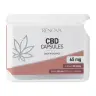 Witte verpakking met Renova - CBD-capsules met het label "Back in Balance", met 30 capsules van elk 65 mg. miniatuur