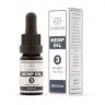 Een klein druppelflesje met de tekst "Endoca - Decarb 3% CBD olie (10ml) - milde smaak" staat naast het bijpassende doosje, waarop de details en ingrediënten staan. miniatuur