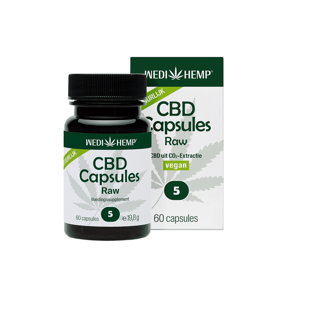 Wedihemp - 5% CBD capsules (60 stuks - 13,5mg CBD per capsule)
