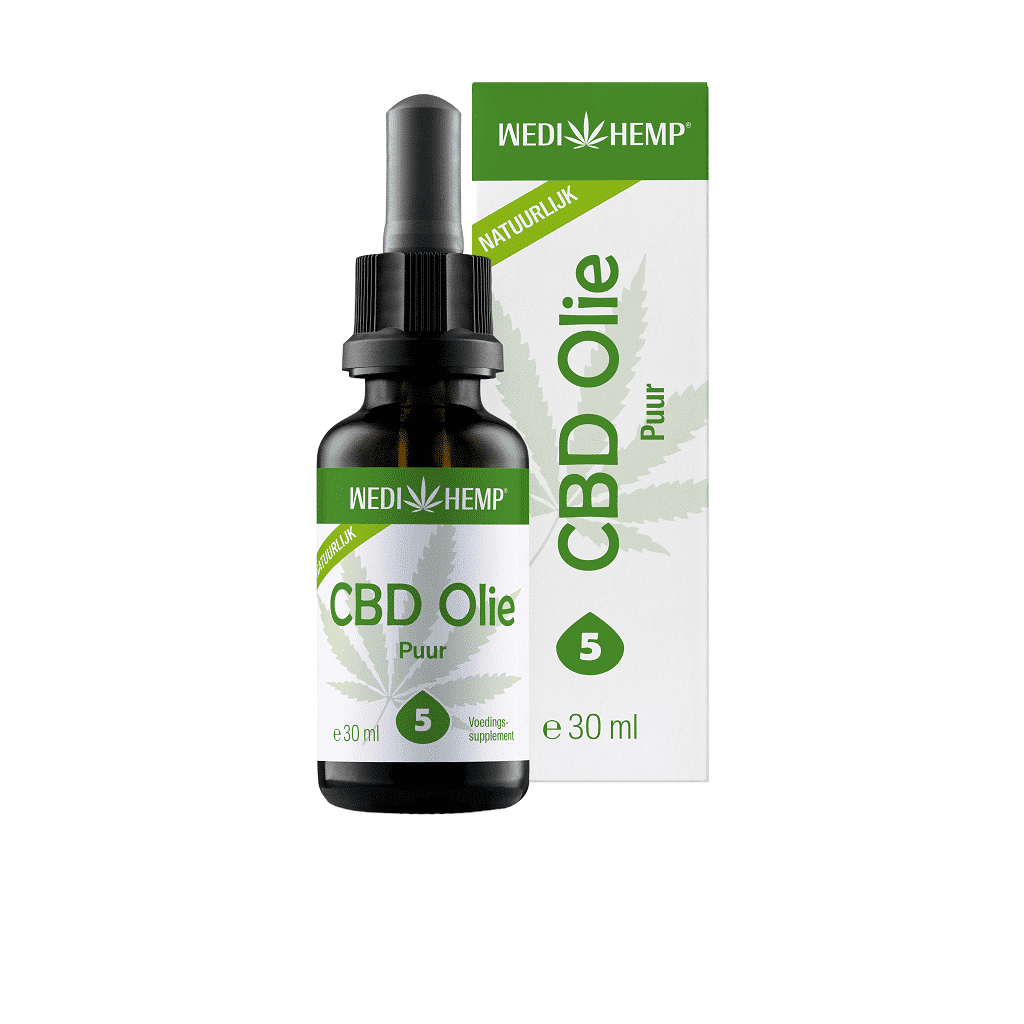 Wedihemp - Puur 5% CBD olie (30ml) - milde smaak