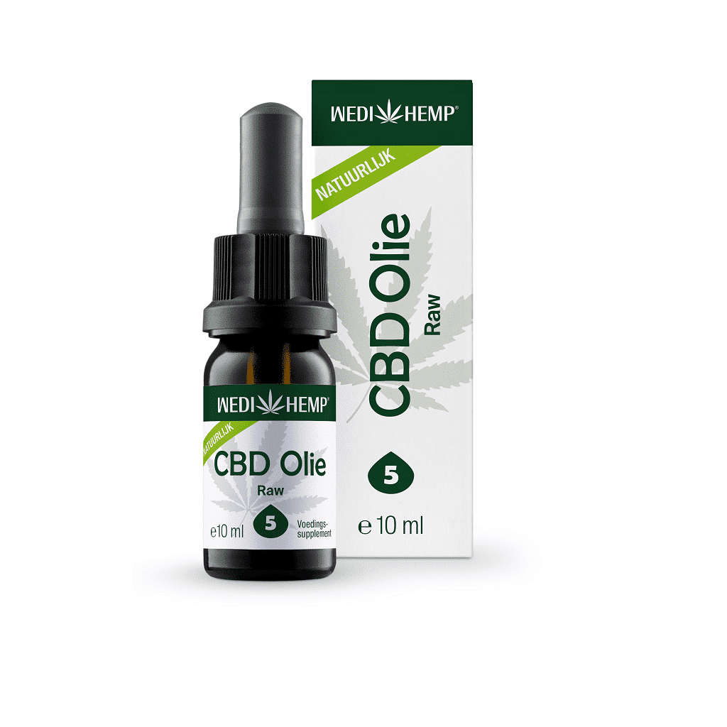 Wedihemp - Raw 5% CBD olie - naturel smaak