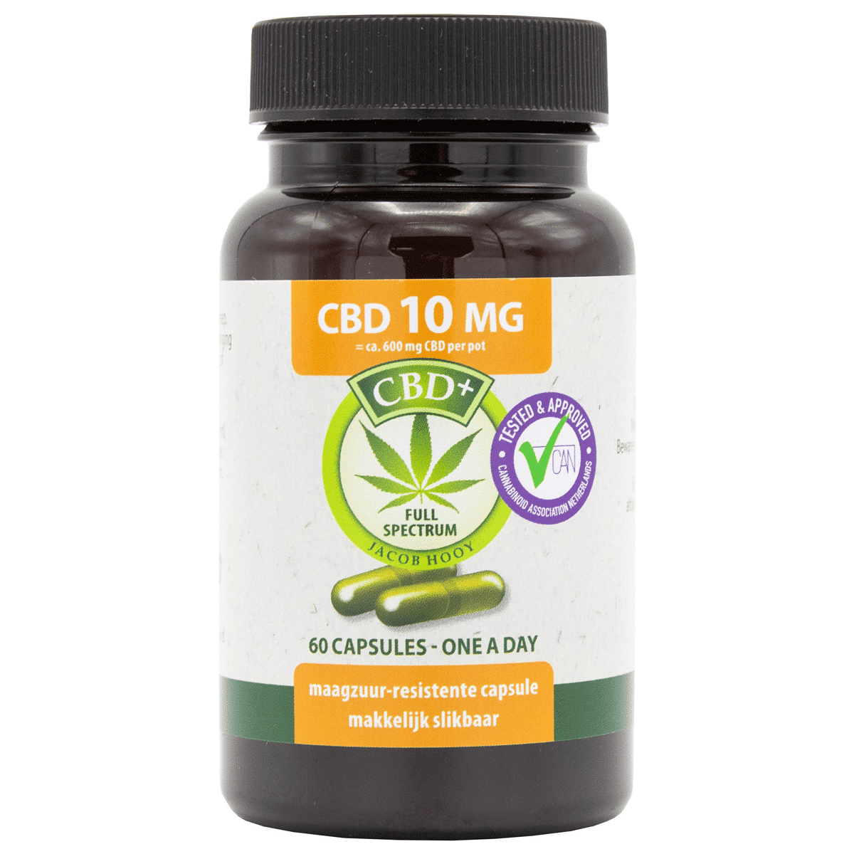 Jacob Hooy - 2,75% CBD capsules (60 stuks - 10mg per capsule)
