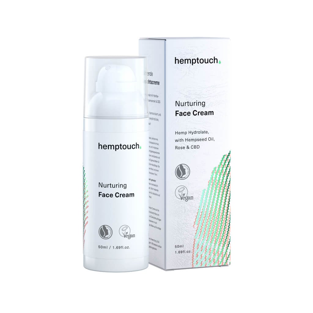 Voedende gezichtscrème met CBD van Hemptouch (50mg CBD/50ml)