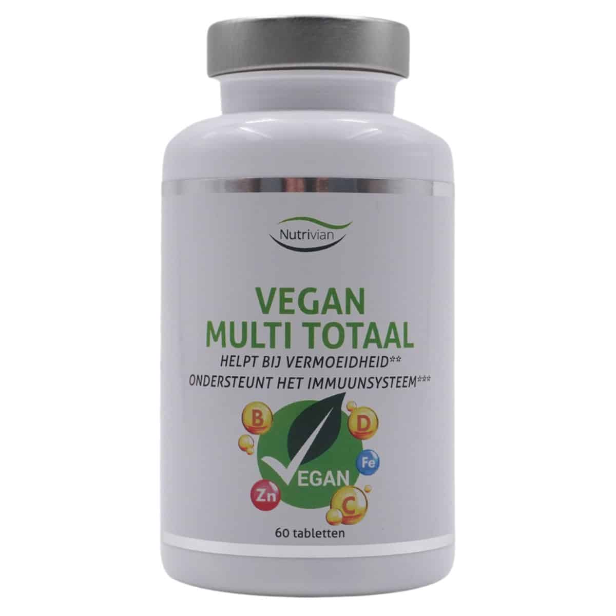 Nutrivian Vegan Multi Totaal Vitaminen 60 stuks