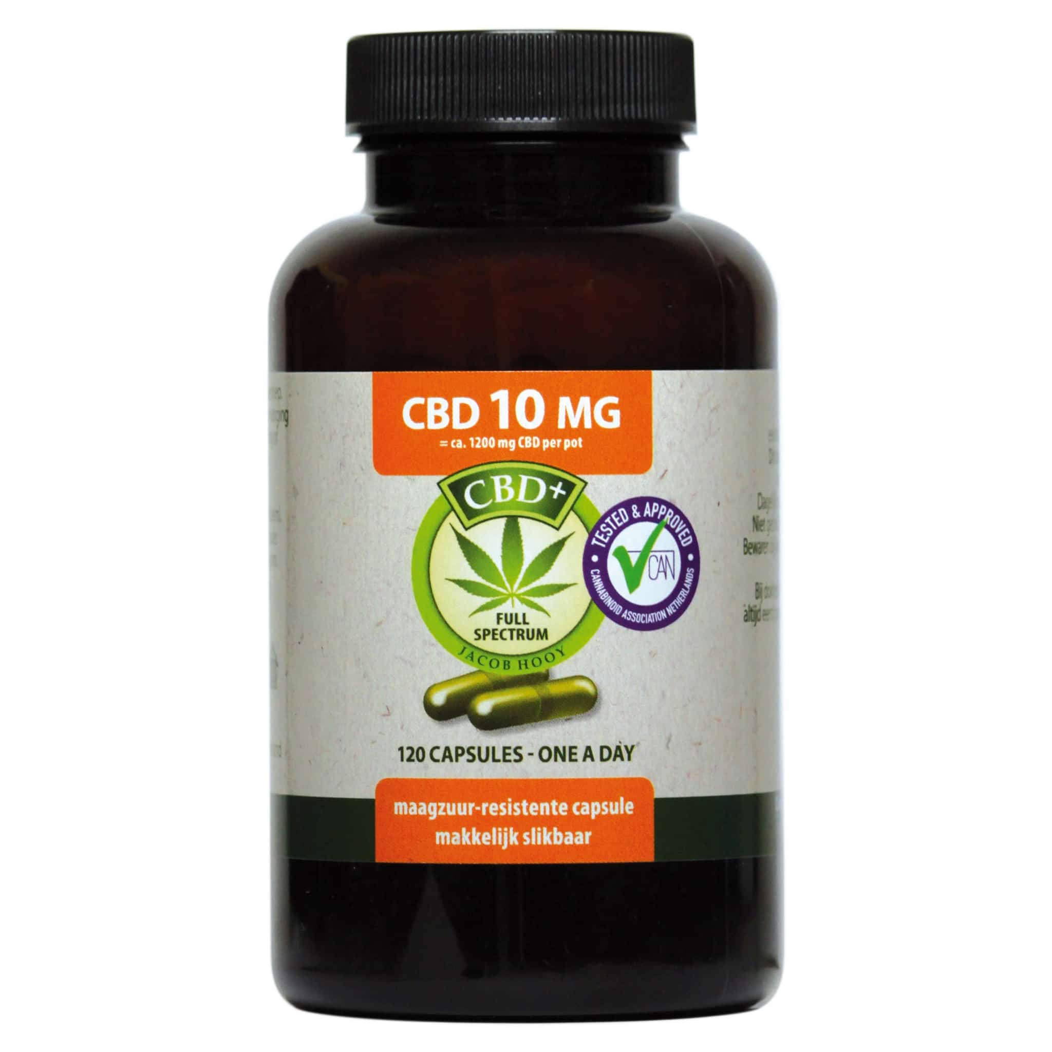 Jacob Hooy - 2,75% CBD capsules (120 stuks - 10mg per capsule)