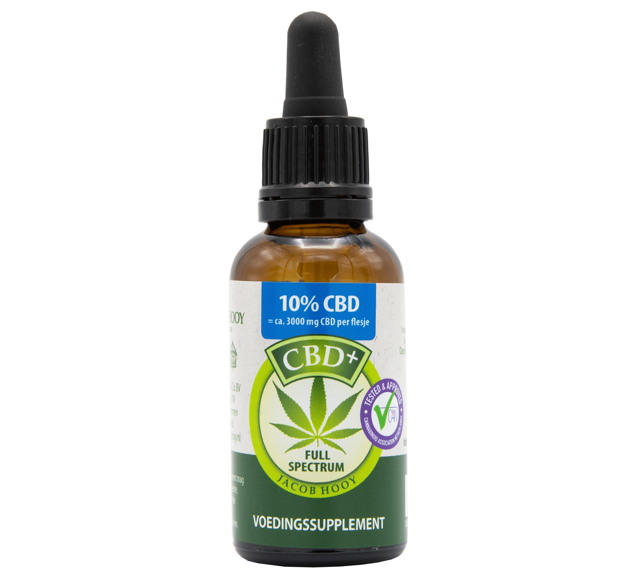 Jacob Hooy - 10% CBD olie (30ml) - naturel smaak