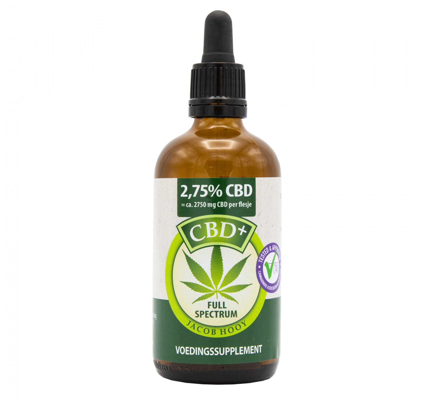 Jacob Hooy - 2,75% CBD olie (100ml) - naturel smaak