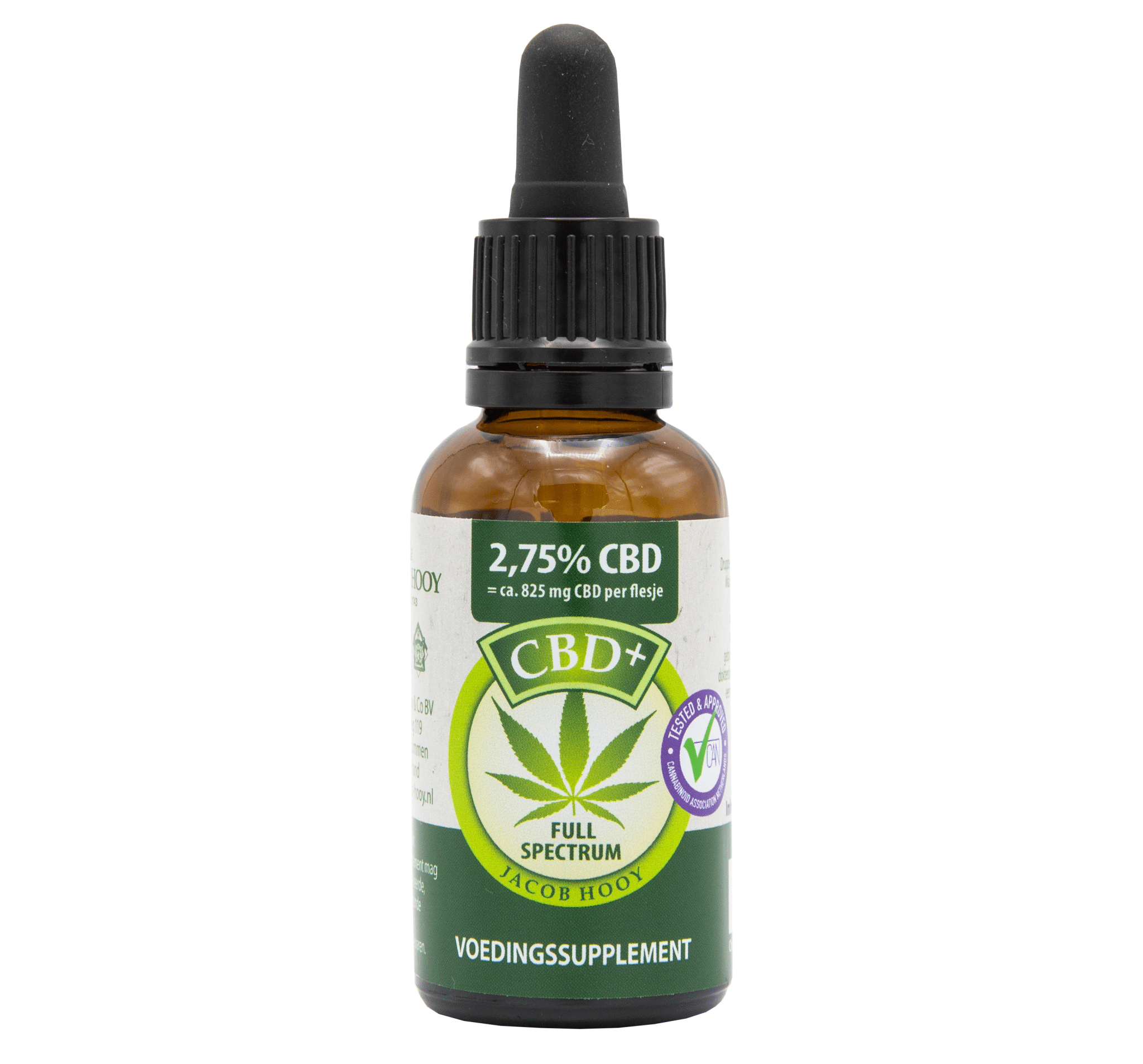 Jacob Hooy - 2,75% CBD olie (30ml) - naturel smaak