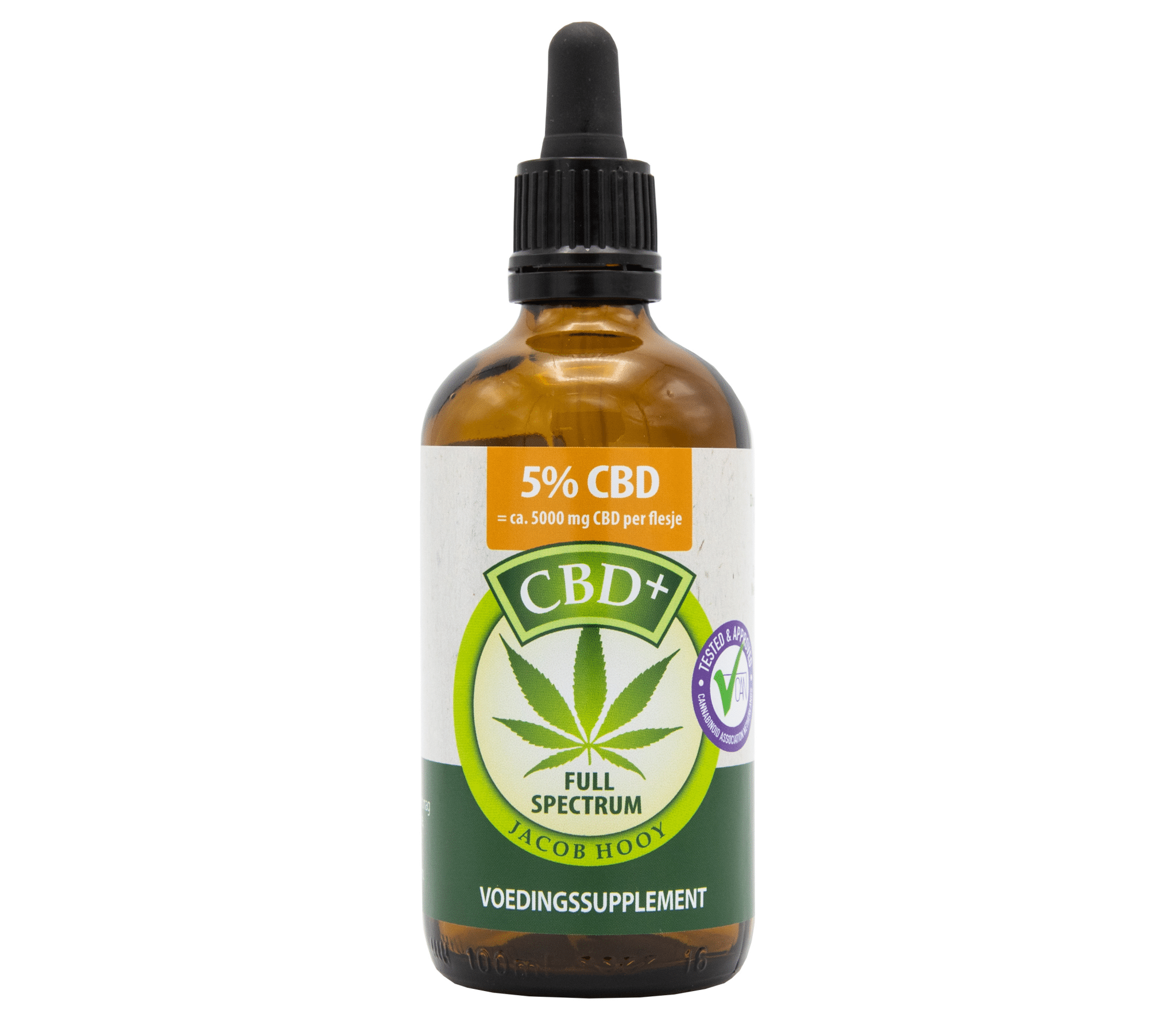 Jacob Hooy - 5% CBD olie (100ml) - naturel smaak
