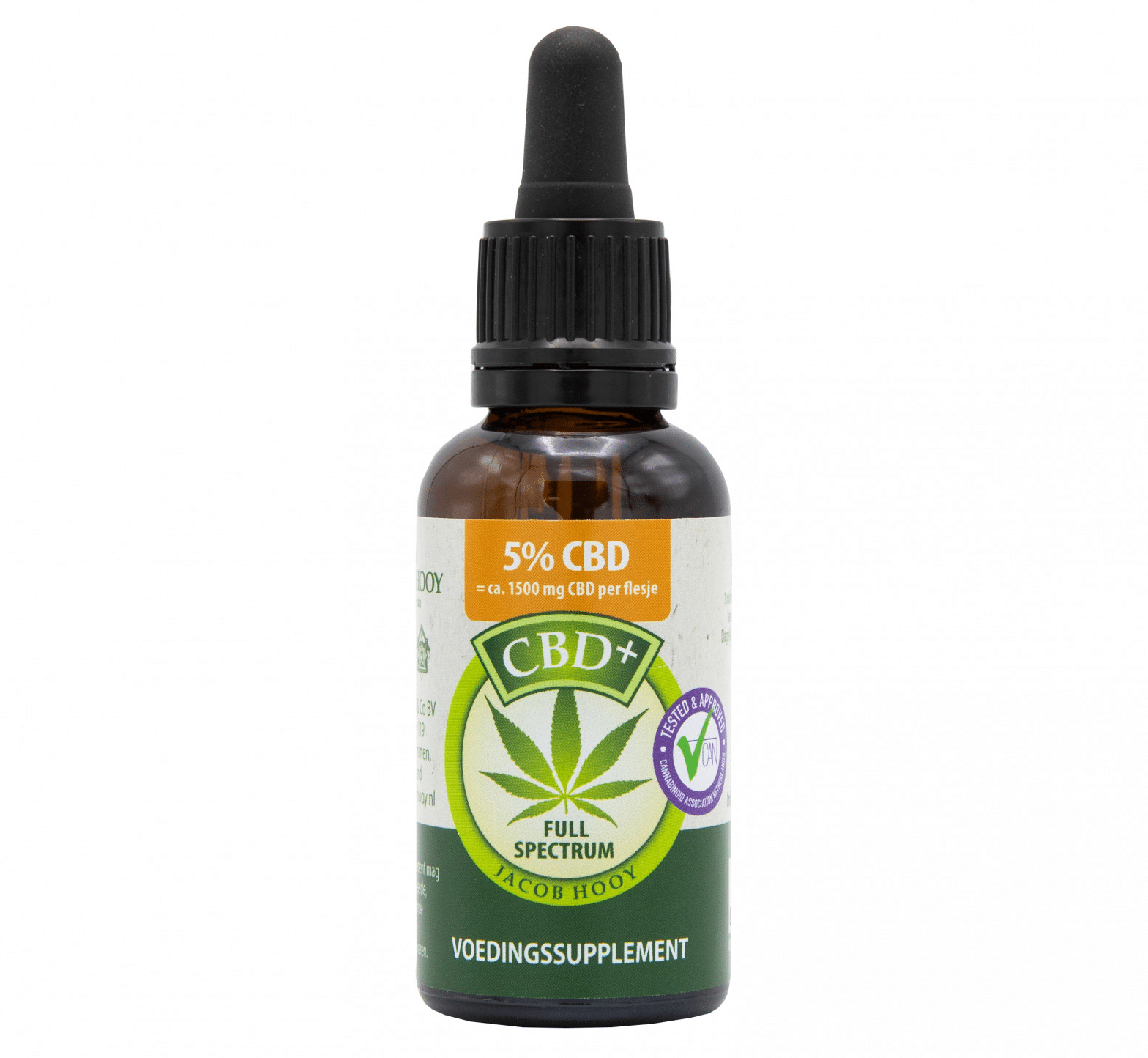 Jacob Hooy – 5% CBD olie (30ml) – naturel smaak
