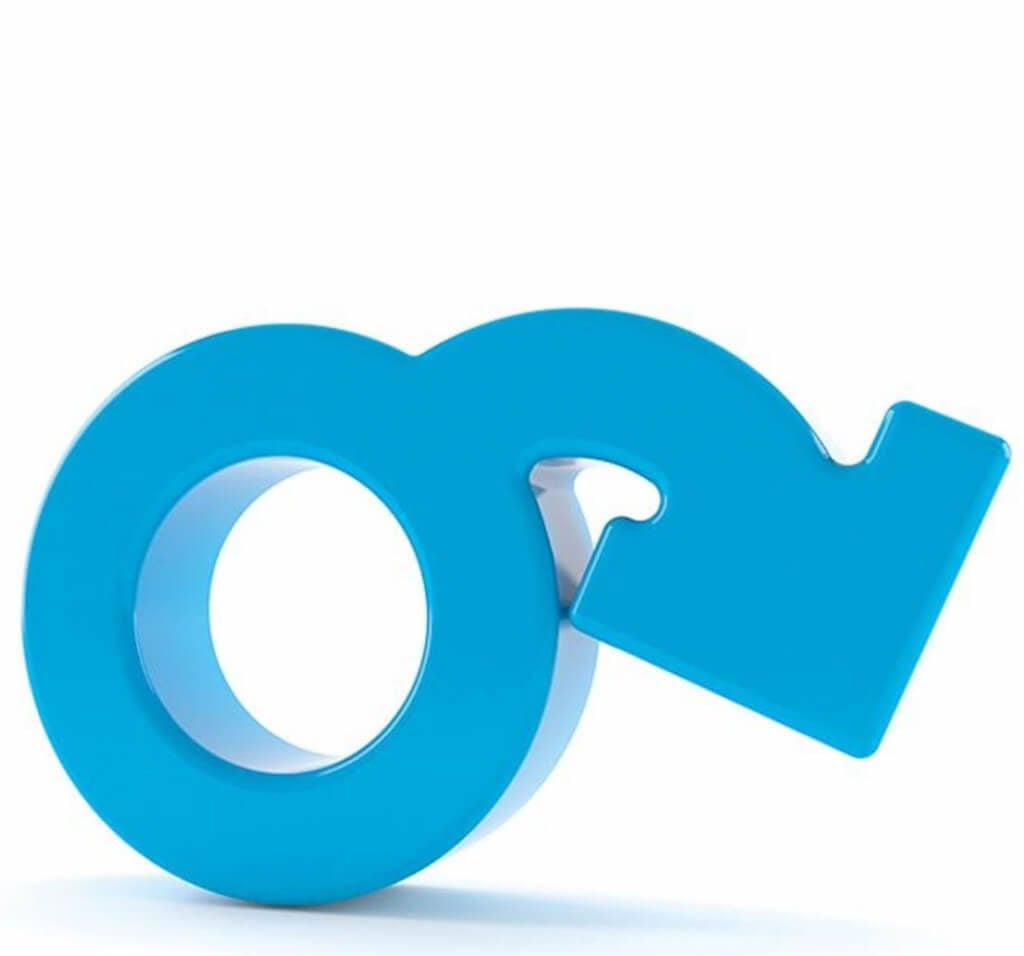 een blauw bord met een pijl die naar rechts wijst.