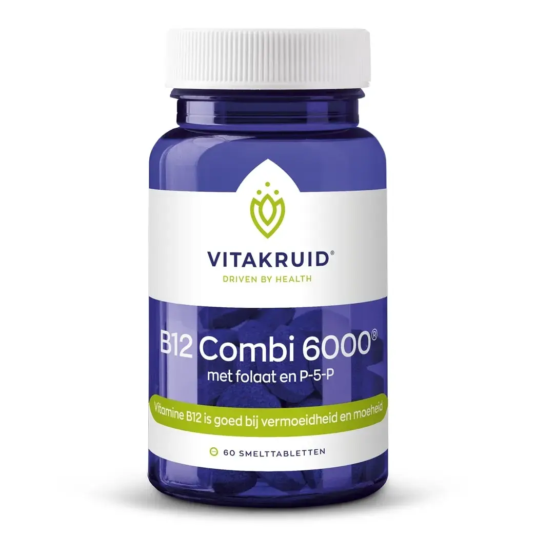 Vitakruid - B12 Combi 6000® met folaat en P-5-P (60 smelttabletten)