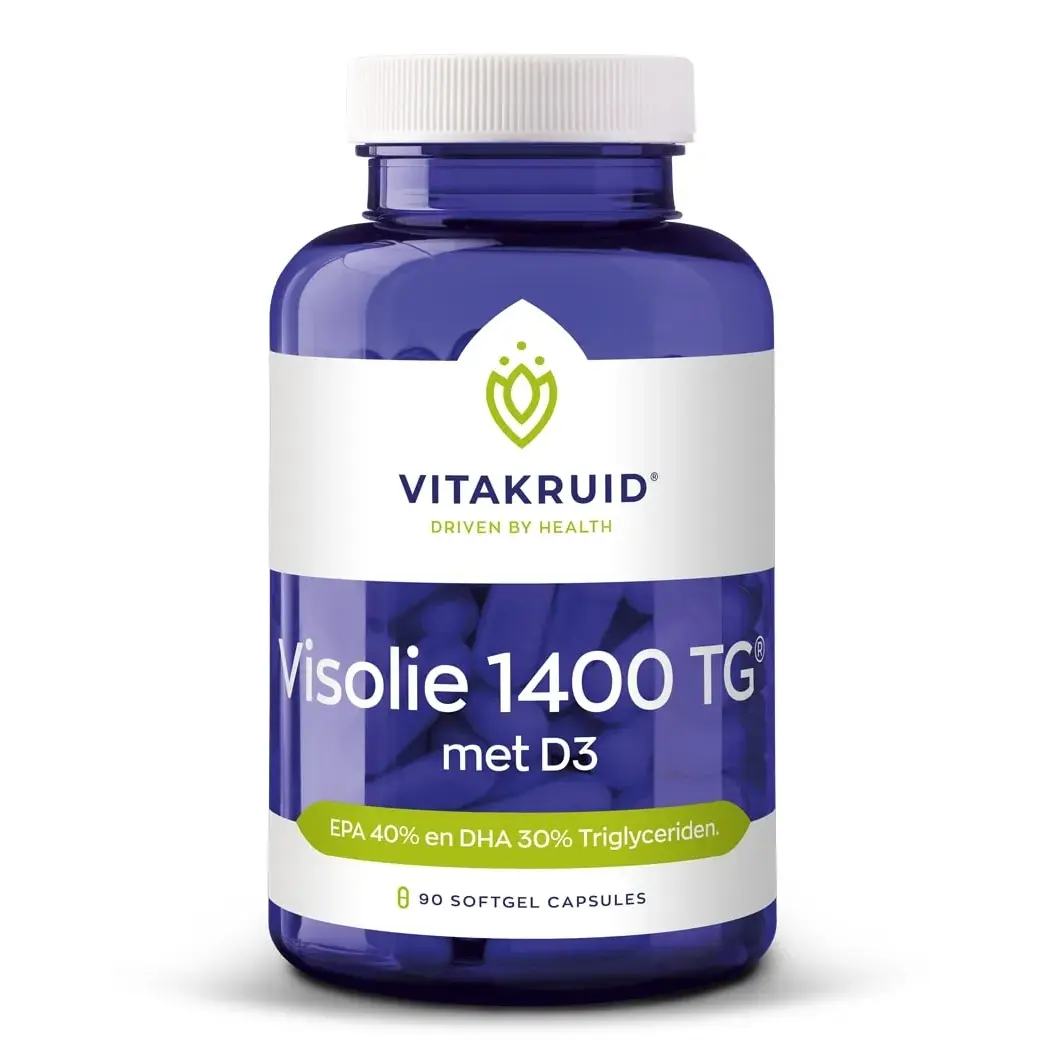 Vitakruid - Visolie 1400 TG® met D3 (90 softgel capsules)