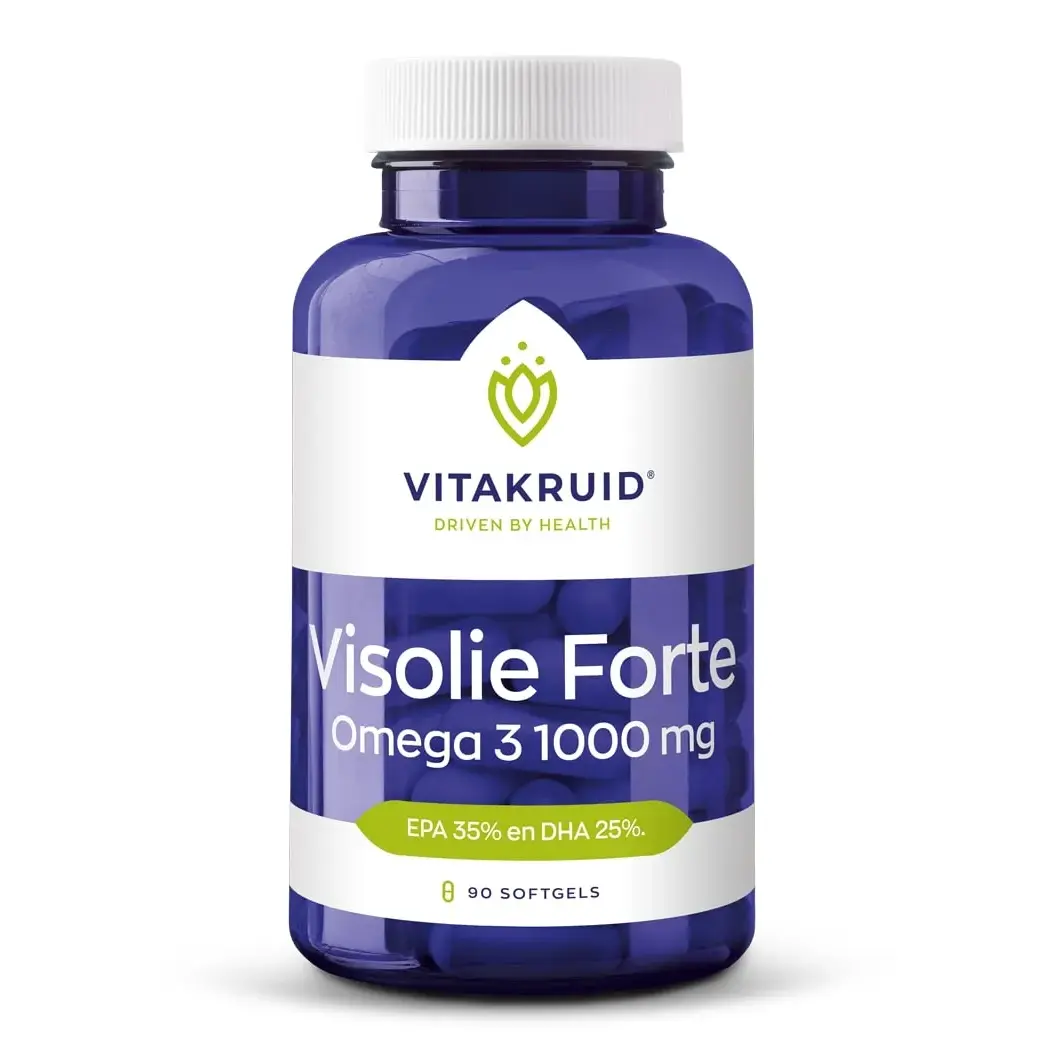 Vitakruid - Visolie Forte (90 stuks - 1000mg visolie per softgel capsule)